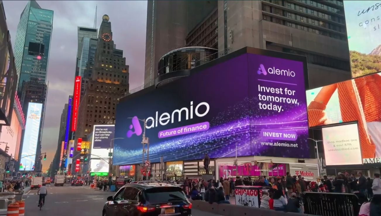 Alemio Lights Up Times Square: Pioneering DeFi with Bold Marketing Initiatives